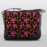 Background Rose Wallpaper Messenger Bag Front