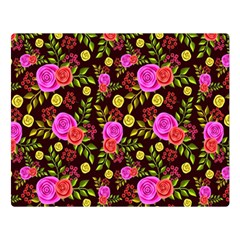 Background Rose Wallpaper Double Sided Flano Blanket (large) 