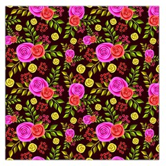 Background Rose Wallpaper Large Satin Scarf (square)