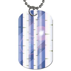 Birch Tree Forest Digital Dog Tag (two Sides) by Mariart