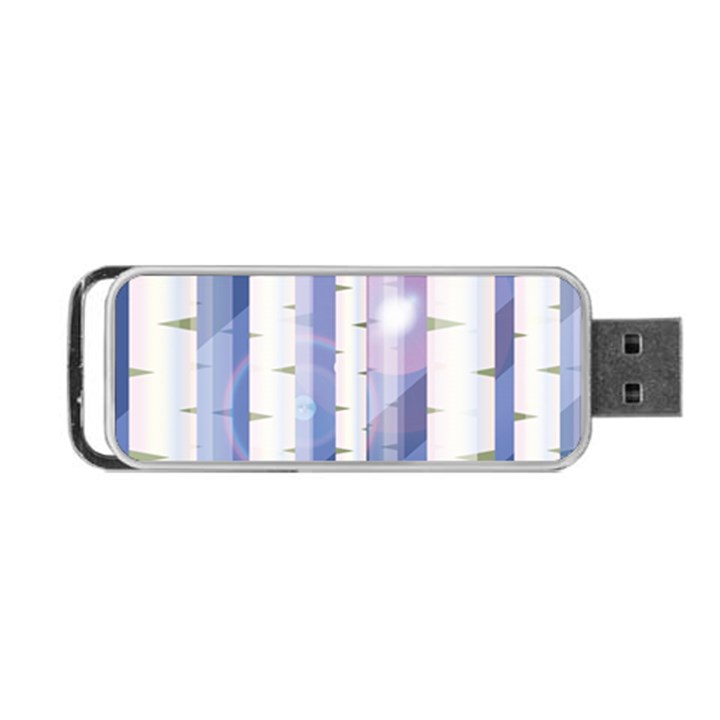 Birch Tree Forest Digital Portable USB Flash (Two Sides)