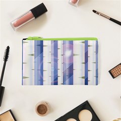 Birch Tree Forest Digital Cosmetic Bag (xs) by Mariart