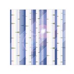 Birch Tree Forest Digital Small Satin Scarf (Square) Front