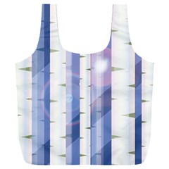 Birch Tree Forest Digital Full Print Recycle Bag (xxl)