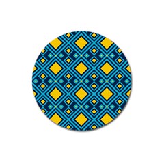 Geometric Abstract Diamond Magnet 3  (Round)