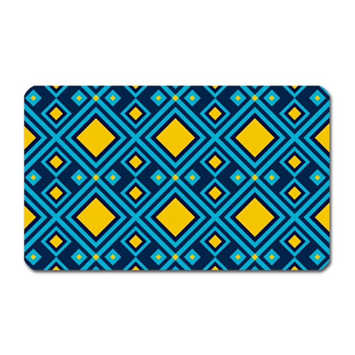 Geometric Abstract Diamond Magnet (Rectangular)