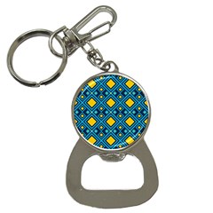 Geometric Abstract Diamond Bottle Opener Key Chain