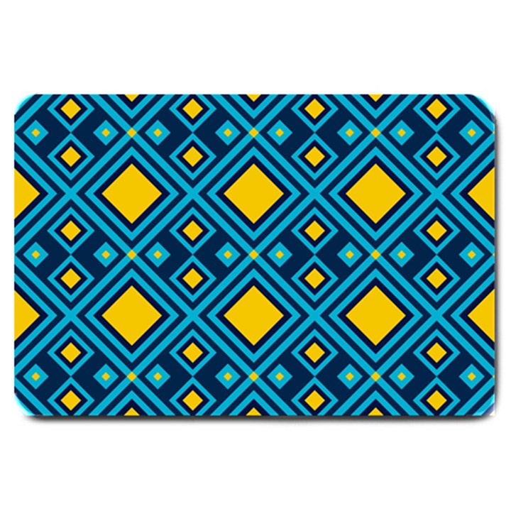 Geometric Abstract Diamond Large Doormat 