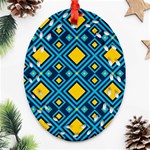 Geometric Abstract Diamond Ornament (Oval Filigree) Front