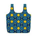 Geometric Abstract Diamond Full Print Recycle Bag (M) Front