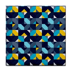 Geometric Hypnotic Shapes Tile Coaster by tmsartbazaar