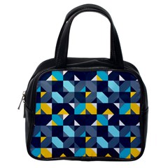 Geometric Hypnotic Shapes Classic Handbag (one Side) by tmsartbazaar