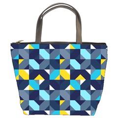 Geometric Hypnotic Shapes Bucket Bag by tmsartbazaar