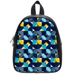 Geometric Hypnotic Shapes School Bag (Small) Front