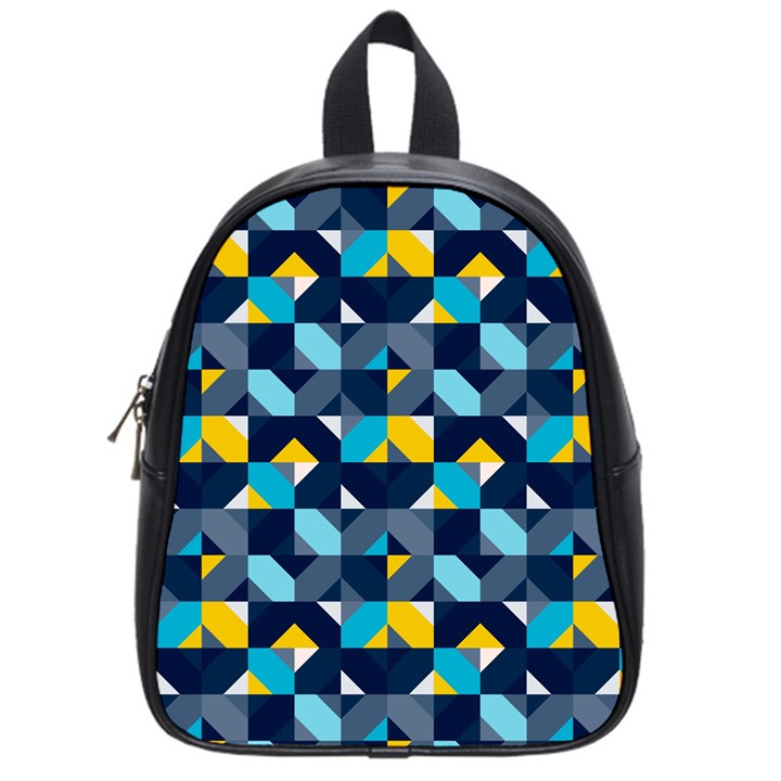 Geometric Hypnotic Shapes School Bag (Small)