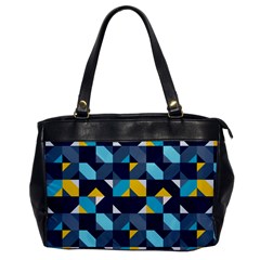 Geometric Hypnotic Shapes Oversize Office Handbag by tmsartbazaar