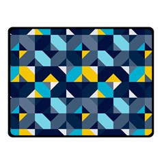 Geometric Hypnotic Shapes Fleece Blanket (small) by tmsartbazaar