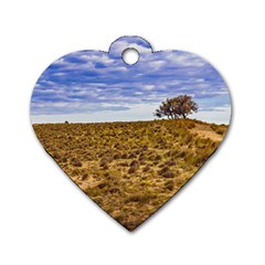 Patagonia Landscape Scene, Santa Cruz - Argentina Dog Tag Heart (two Sides) by dflcprintsclothing