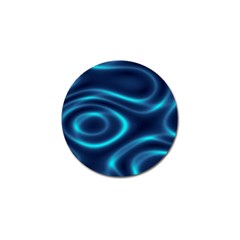 Blue Wavy Golf Ball Marker (4 Pack)