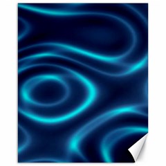 Blue Wavy Canvas 16  X 20  by Sabelacarlos