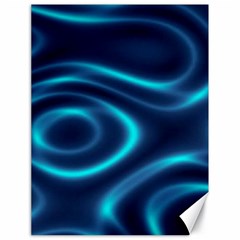 Blue Wavy Canvas 18  X 24  by Sabelacarlos