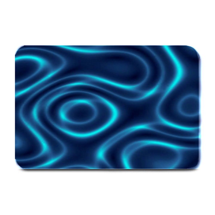 Blue Wavy Plate Mats