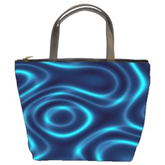 Blue Wavy Bucket Bag by Sabelacarlos