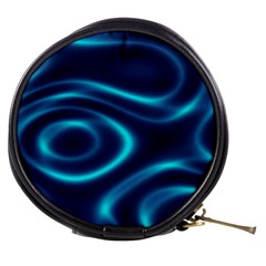 Blue Wavy Mini Makeup Bag