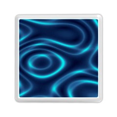 Blue Wavy Memory Card Reader (square) by Sabelacarlos