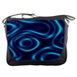 Blue Wavy Messenger Bag Front