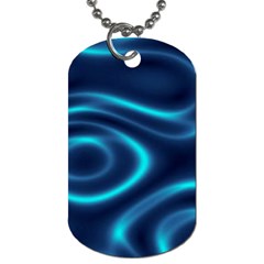 Blue Wavy Dog Tag (two Sides) by Sabelacarlos