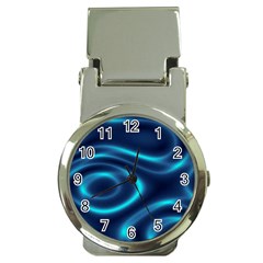 Blue Wavy Money Clip Watches by Sabelacarlos