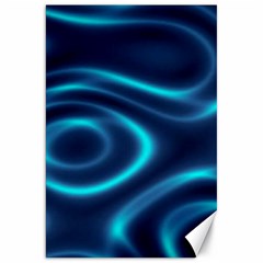 Blue Wavy Canvas 20  X 30  by Sabelacarlos