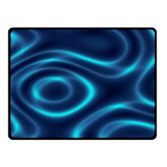 Blue Wavy Fleece Blanket (small)