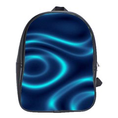 Blue Wavy School Bag (xl) by Sabelacarlos