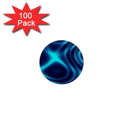 Blue Wave 2 1  Mini Magnets (100 Pack) 