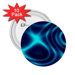 Blue Wave 2 2 25  Buttons (10 Pack) 