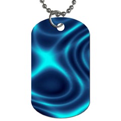 Blue Wave 2 Dog Tag (one Side)