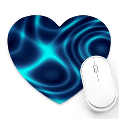 Blue Wave 2 Heart Mousepads