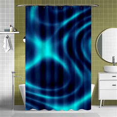 Blue Wave 2 Shower Curtain 48  X 72  (small) 