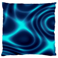 Blue Wave 2 Standard Flano Cushion Case (one Side) by Sabelacarlos