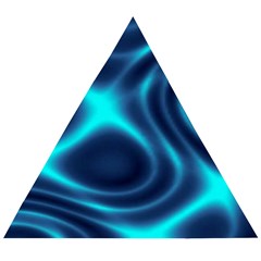 Blue Wave 2 Wooden Puzzle Triangle by Sabelacarlos