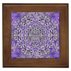 Floral Wreaths In The Beautiful Nature Mandala Framed Tile by pepitasart