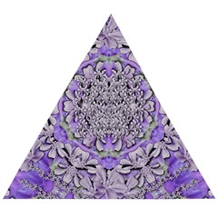 Floral Wreaths In The Beautiful Nature Mandala Wooden Puzzle Triangle by pepitasart