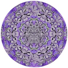 Floral Wreaths In The Beautiful Nature Mandala Wooden Puzzle Round by pepitasart