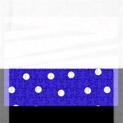 Mixed-lines-dots Black-bg Rectangular Jigsaw Puzzl by Casemiro