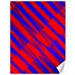 Geometric blocks, blue and red triangles, abstract pattern Canvas 36  x 48  35.26 x46.15  Canvas - 1