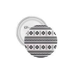 Black And White Aztec 1 75  Buttons by tmsartbazaar