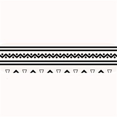 Black And White Aztec Large Bar Mats by tmsartbazaar