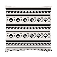 Black And White Aztec Standard Cushion Case (one Side) by tmsartbazaar